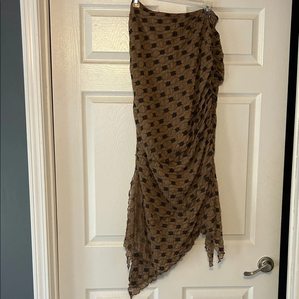 Free People Margo Maxi Skirt - Black and Brown - Picture 6 of 8